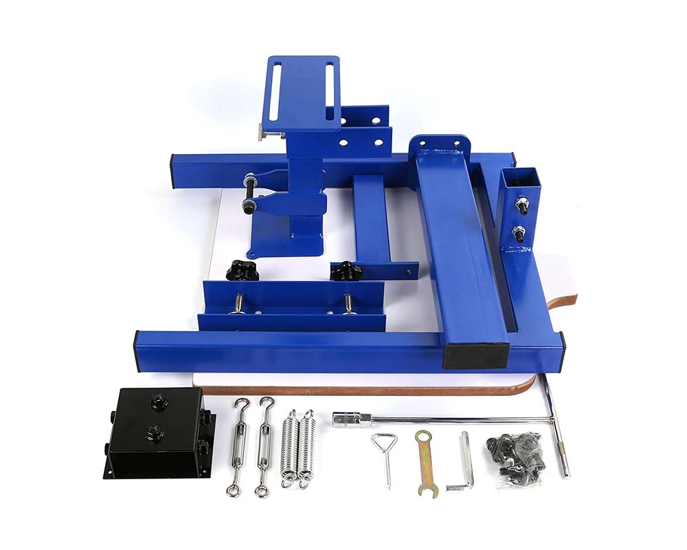 Screen Printing Machine, 1 Color 1 Station Silk Screen Printing Press, 21.2x17.7in / 54x45cm Screen Printing Press, Double-Layer Positioning Pallet, Adjustable Tension for T-Shirt DIY Printing