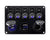 5 Gang On-Off Blue LED Toggle Switch Panel with Voltmeter & Dual USB for Car, Boat, Marine