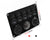 5 Gang On-Off Blue LED Toggle Switch Panel with Voltmeter & Dual USB for Car, Boat, Marine