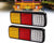 12V LED Rear Tail Stop Light Indicator Lamp, 75 LED Truck Trailer Rear Lights, Turn Signal Brake Reverse Running Taillight for Truck, Boat, Trailer, Pickup, RV, Camper, UTV, UTE, Vans (2PCS)