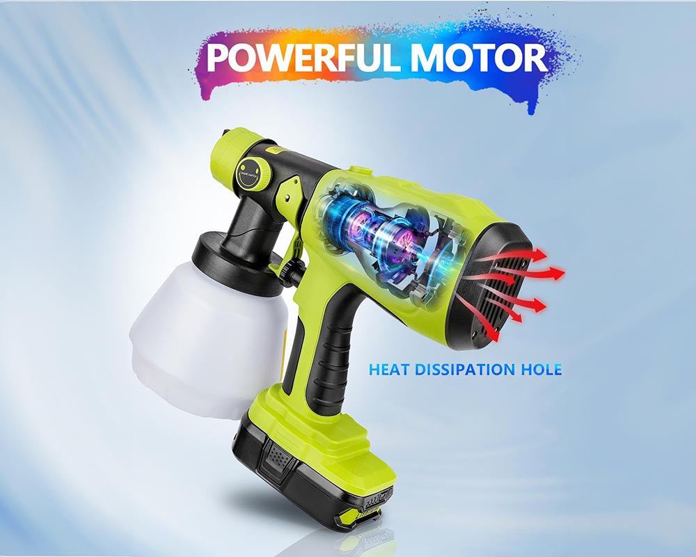 Cordless Paint Sprayer for Ryobi Paint Sprayer - Compatible with Ryobi 18V ONE+ Lithium Battery