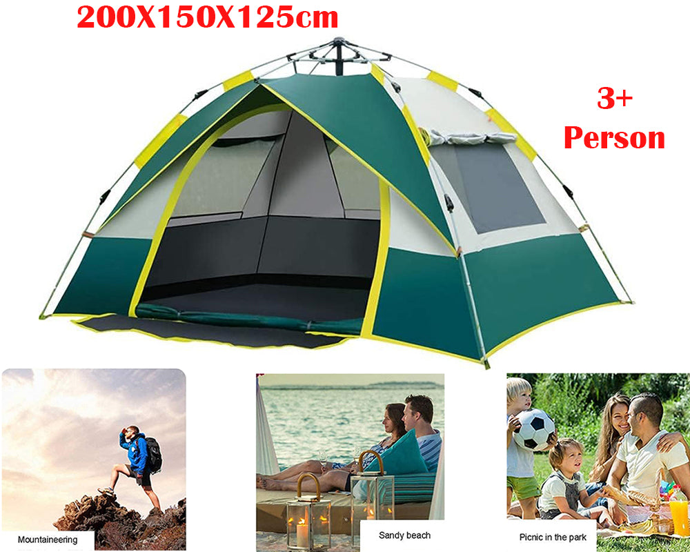 Instant Pop-Up Camping Tent – Double-Layer Waterproof Tent for Backpacking and Outdoor Adventures