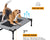 Dog Trampoline Bed Portable Pet Bed with Non-Slip Feet