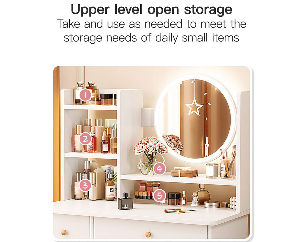Dressing Table with LED Mirror – Bedroom Dressing Table Vanity