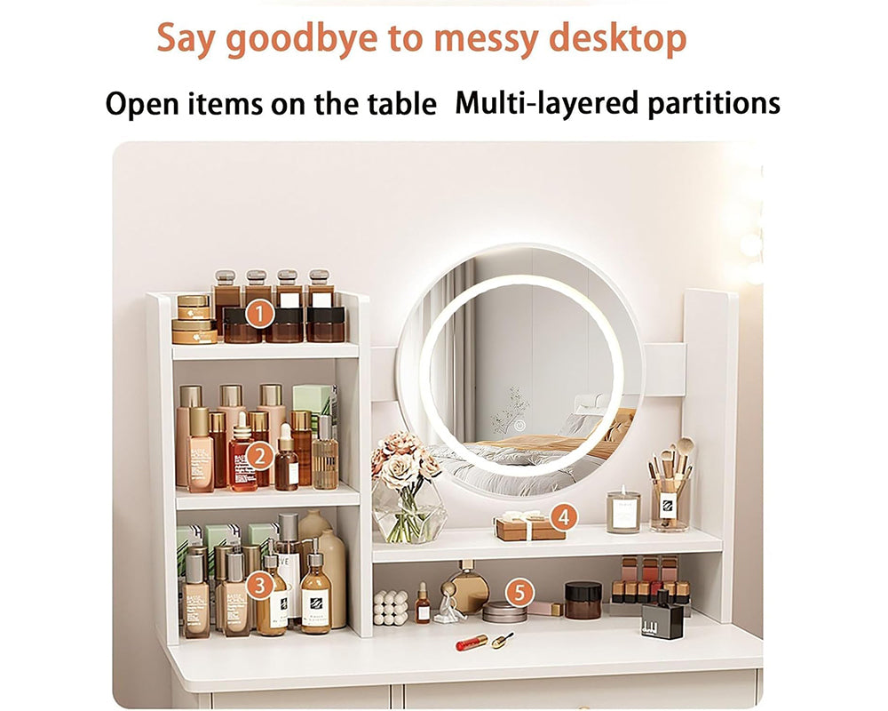 Dressing Table with LED Mirror – Bedroom Dressing Table Vanity