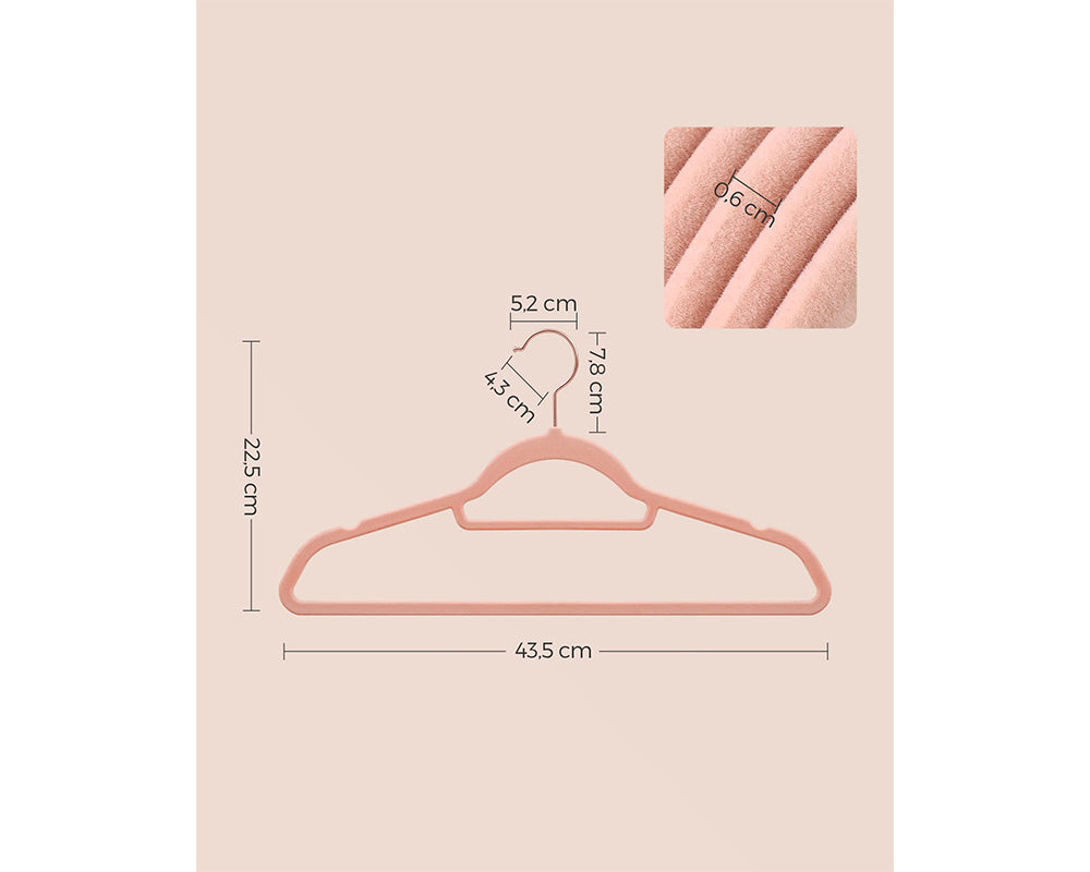 VASAGLE Velvet Hangers – 50 Pack