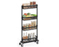 4-Tier Slim Space Saving Steel Trolley