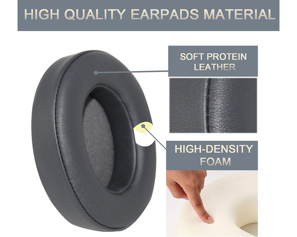 Black Replacement Ear Pads Cushions For Beats Studio 2.0/3.0 Wired/Wireless Headphones