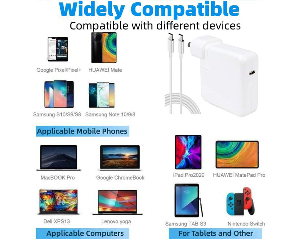 High Speed USB C Charger for MacBook Pro 140W Fast Charging with 2m Cable