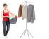 Clothes Drying Rack with 3 Rotatable Arms for Hangers