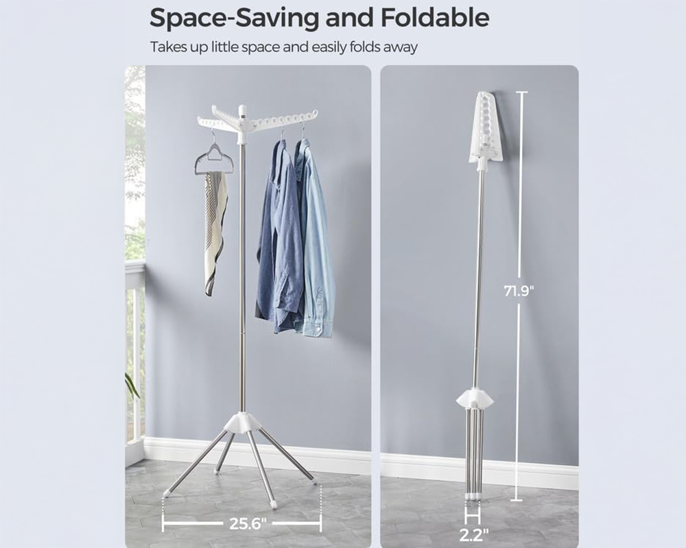 Foldable Laundry Clothes Drying Rack
