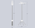 Clothes Drying Rack with 3 Rotatable Arms for Hangers