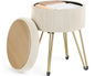 Ottoman Storage Foot Stool Vanity Stool