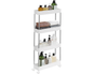 Kitchen Bathroom Storage Trolley Cart Foldable – 4-Tier Rolling Storage Cart for Home & Office