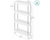 4 Tier Rolling Cart with Wheels Storage Basket Organizer Shelves