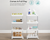 4 Tier Rolling Cart with Wheels Storage Basket Organizer Shelves