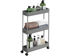 3 Tier Rolling Cart with Wheels Storage Basket Organizer Shelves
