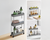 3 Tier Rolling Cart with Wheels Storage Basket Organizer Shelves