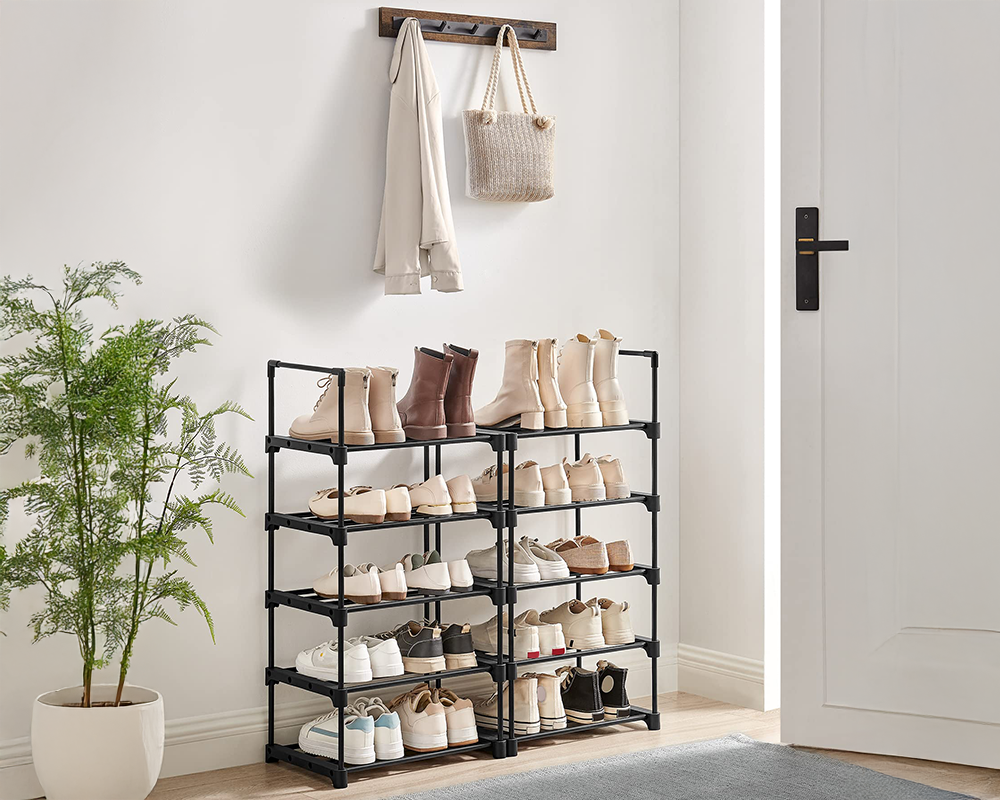 Shoe Rack 10-Tier Metal Shoe Storage Organiser