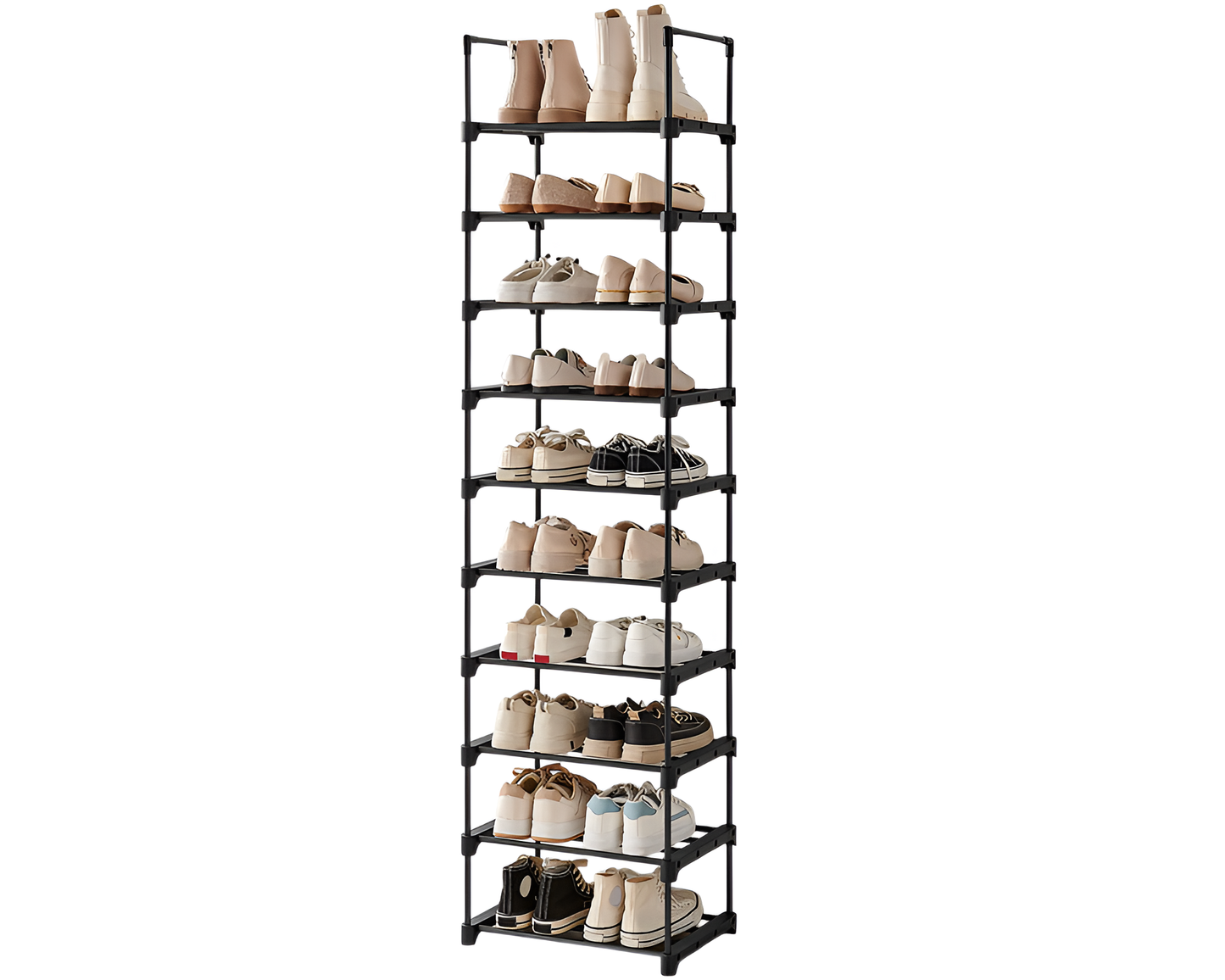 Shoe Rack 10-Tier Metal Shoe Storage Organiser