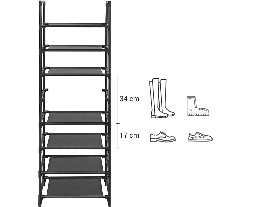 Shoe Rack 8-Tier Metal Shoe Storage Organiser