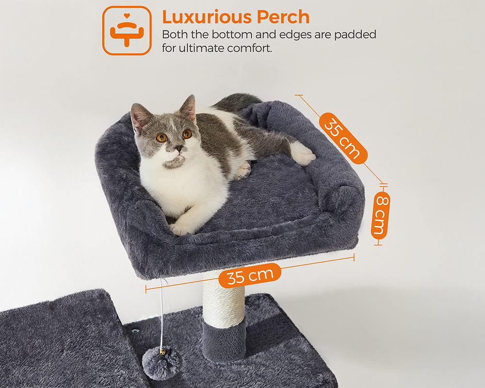 Feandrea Cat Tree House – 143cm Cat Tree House for Cats