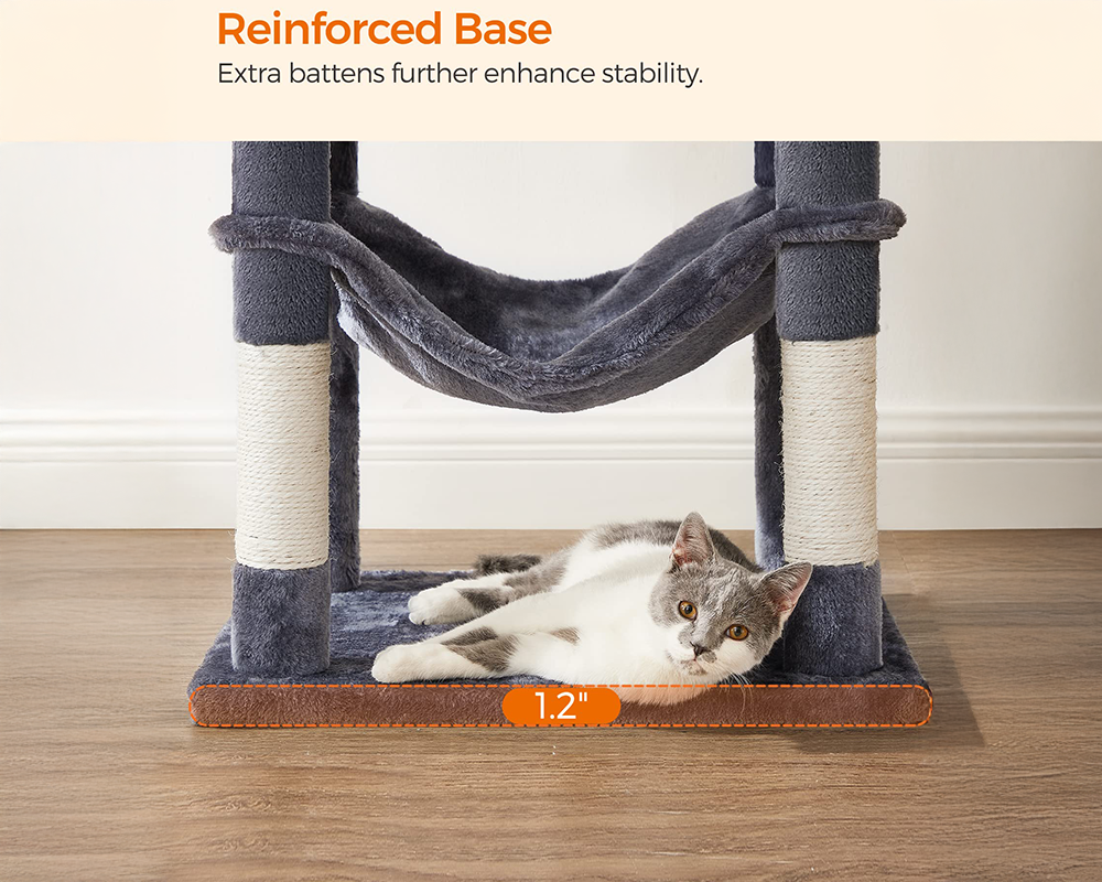 Feandrea Cat Tree House – 143cm Cat Tree House for Cats