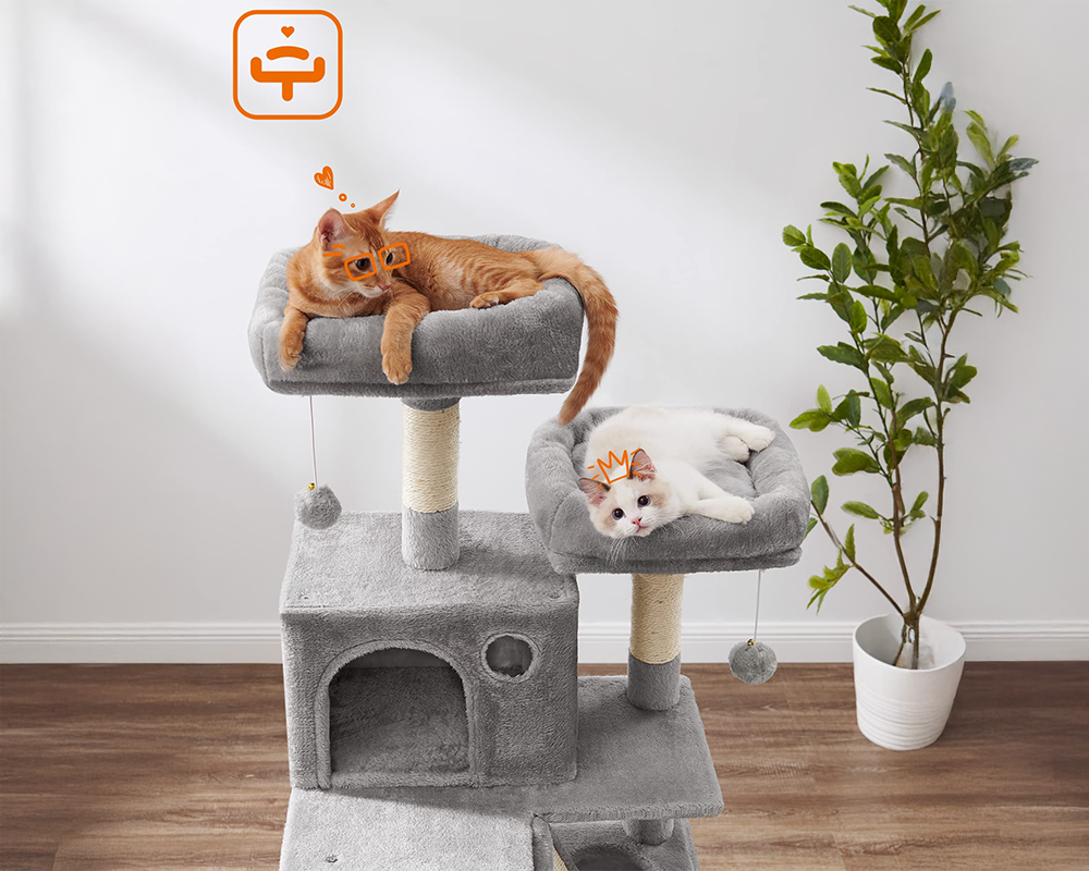 Cat Tree 168CM with Scratching Posts Hammock