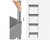 4 Tier Rolling Cart with Wheels Storage Basket Organizer Shelves