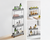 4 Tier Rolling Cart with Wheels Storage Basket Organizer Shelves