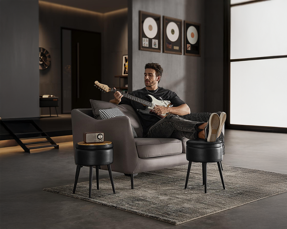 Ottoman Storage Foot Stool Vanity Stool