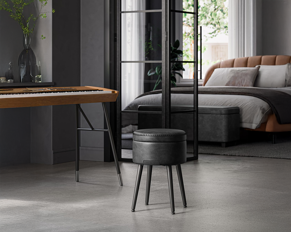 Ottoman Storage Foot Stool Vanity Stool