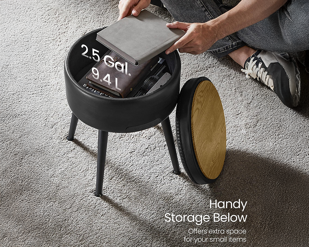 Ottoman Storage Foot Stool Vanity Stool