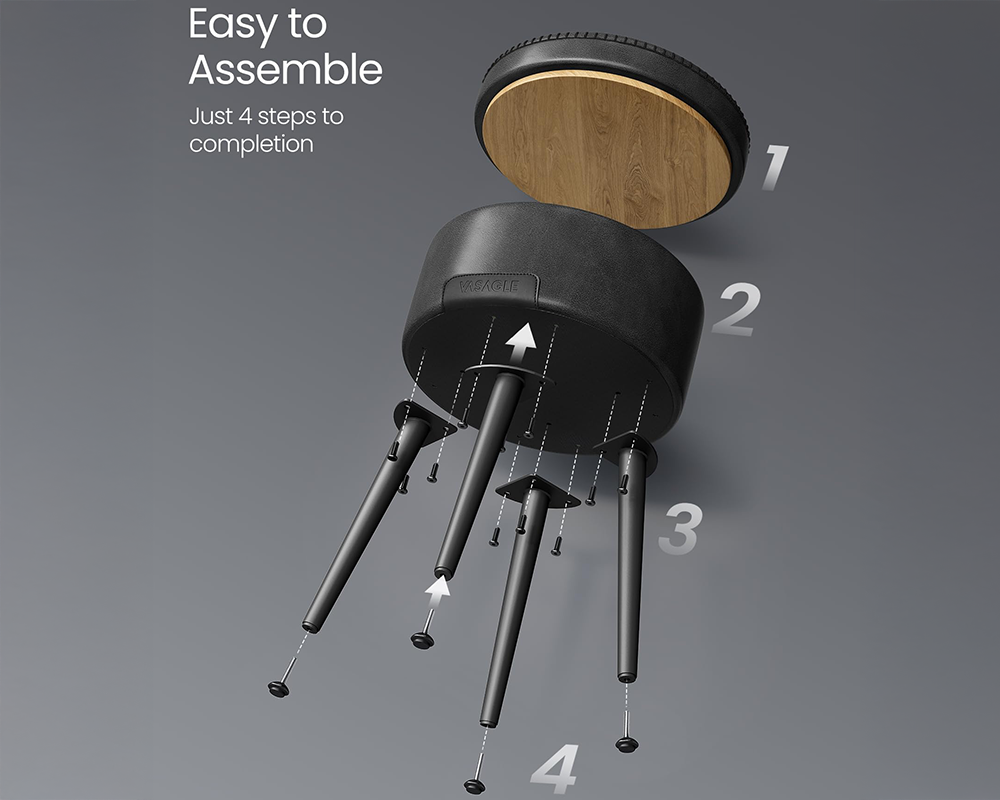 Ottoman Storage Foot Stool Vanity Stool