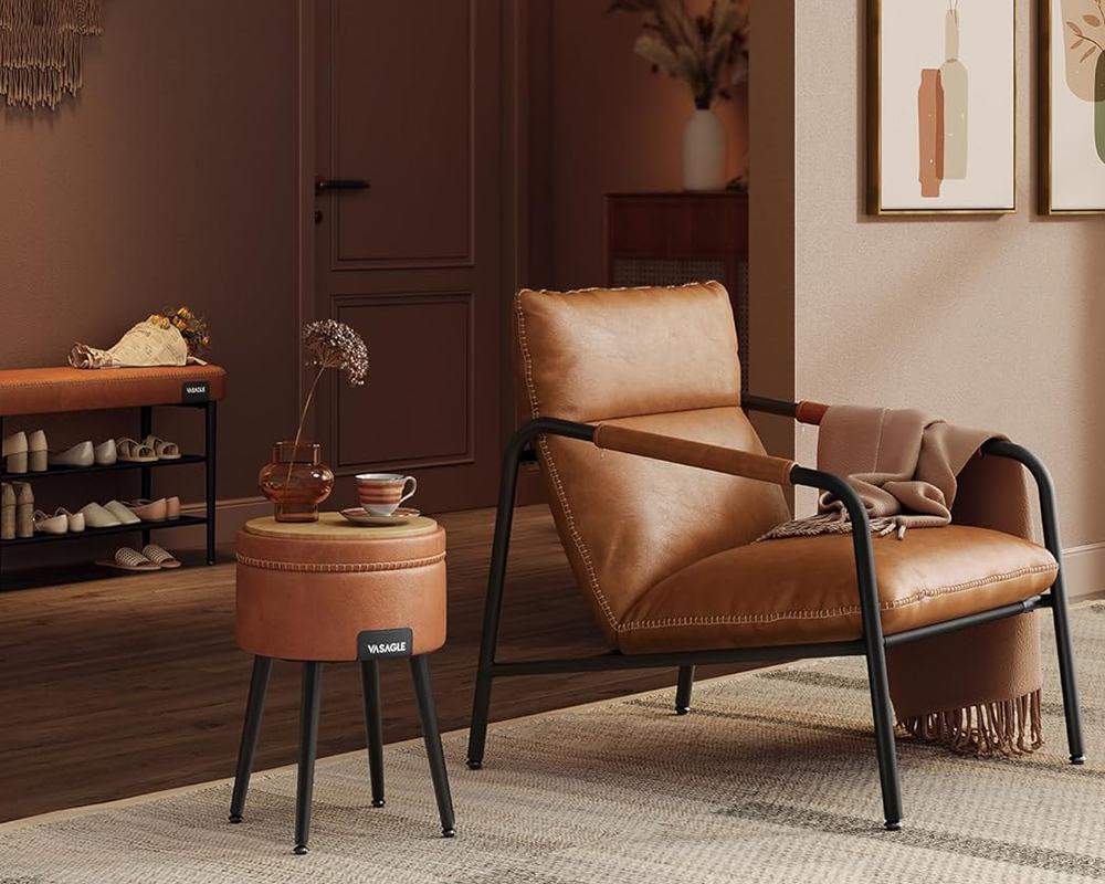 Ottoman Storage Foot Stool Vanity Stool