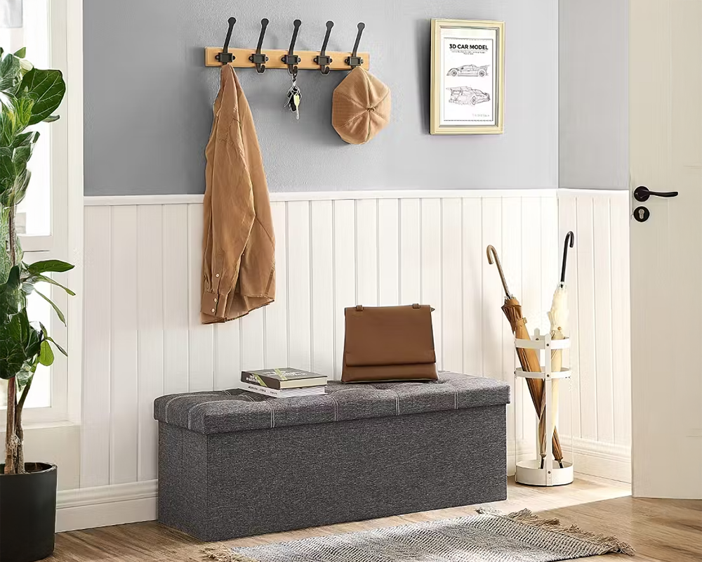 Ottoman with storage Foldable Bench Ottoman