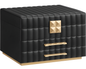 3-Tier Jewellery Box with Mirror - Ink Black