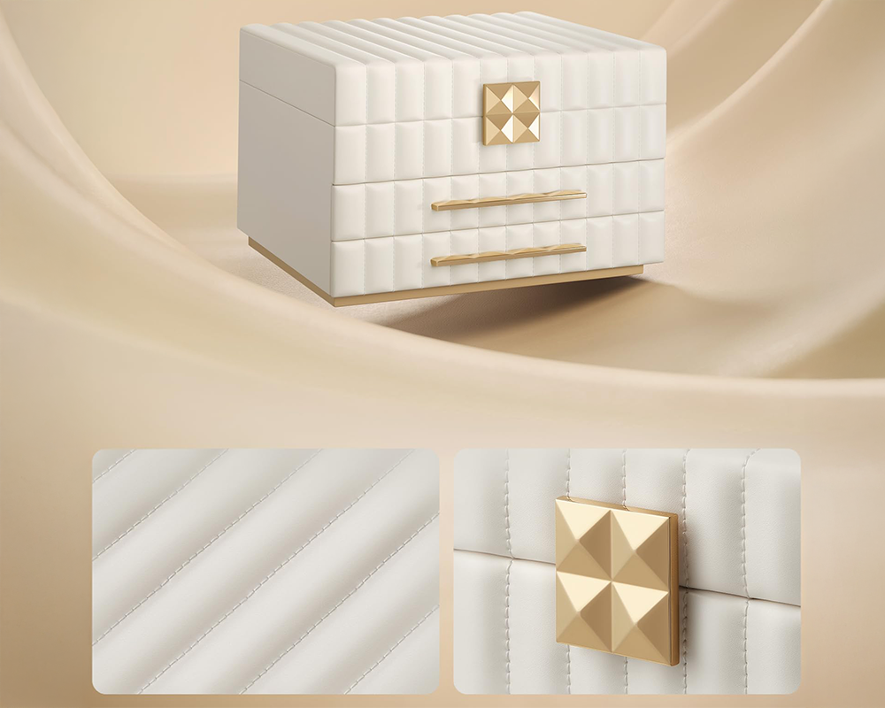 3-Tier Jewellery Box with Mirror