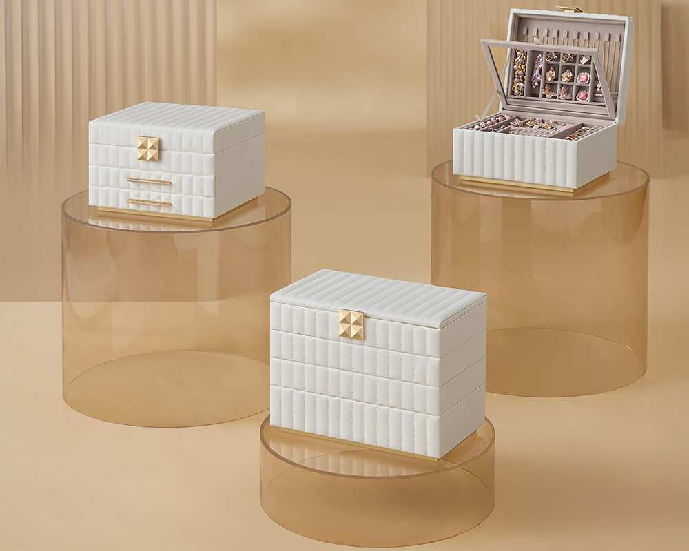 3-Tier Jewellery Box with Mirror