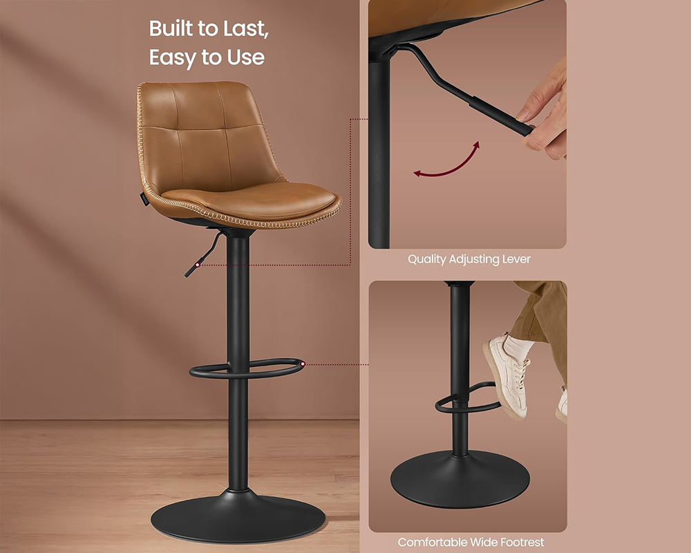 Bar Stools Adjustable Swivel Bar Stools