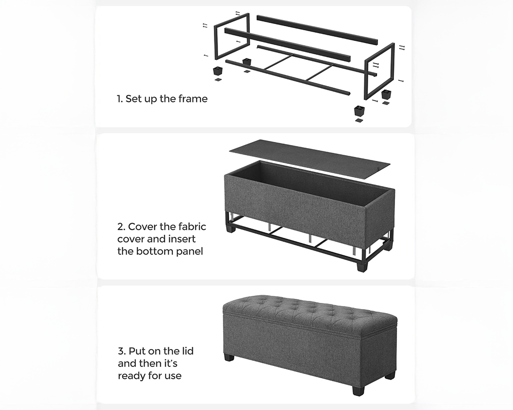 Storage Ottoman Bench Seat