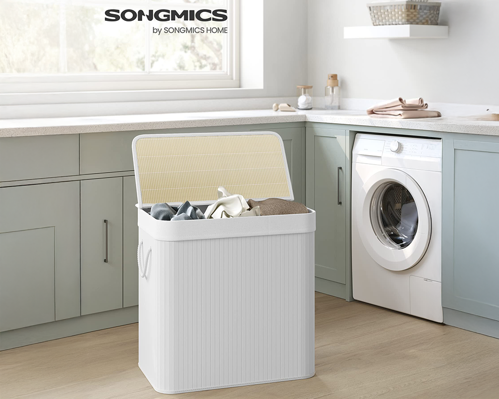 Laundry Hamper 150L Foldable Laundry Hamper with Lid & Liner