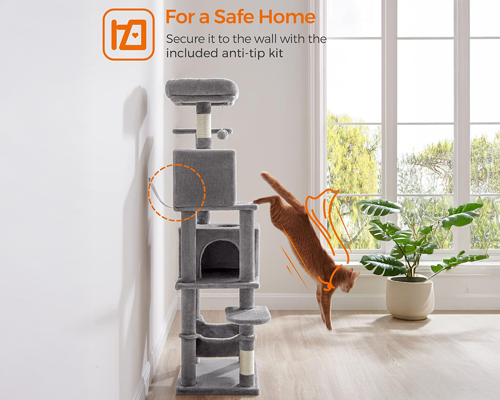 Cat Tree House Scratching Post Condo