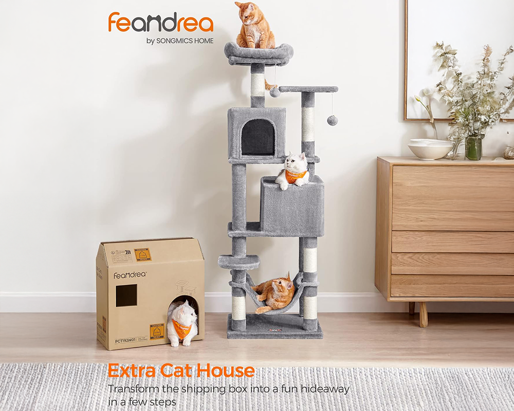 Cat Tree House Scratching Post Condo