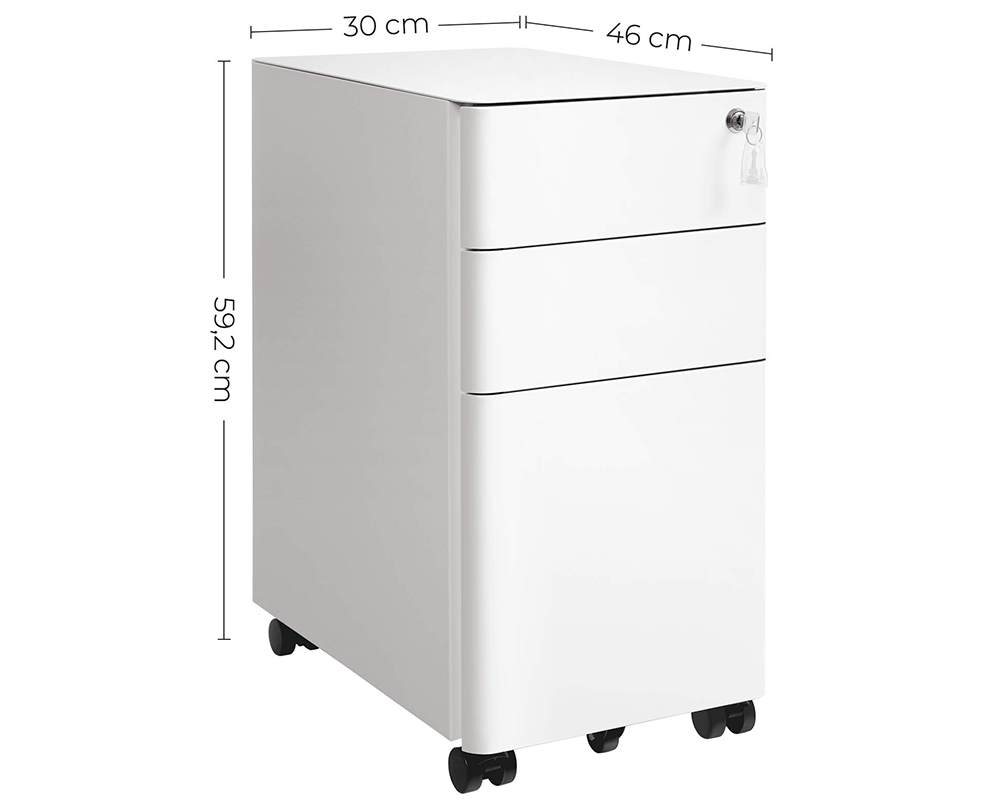 Office Filing Cabinet with Wheels File Organiser