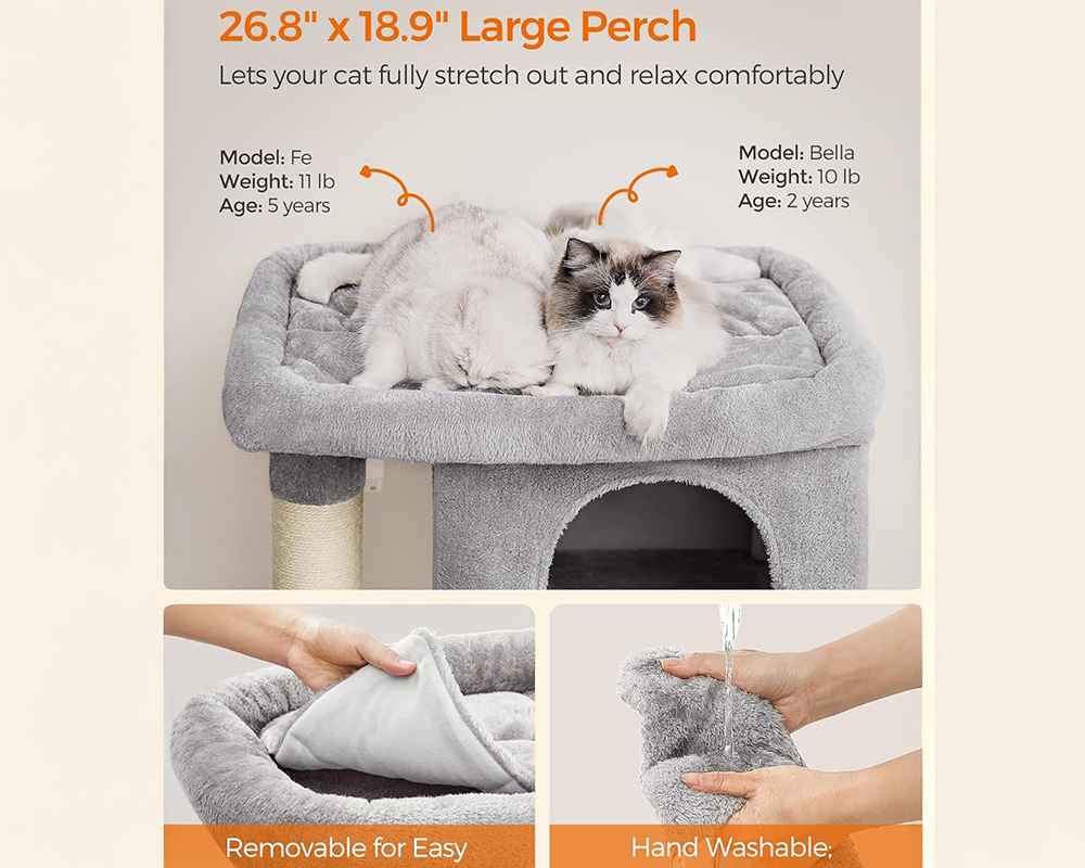 Cat Tree House Scratching Post Condo