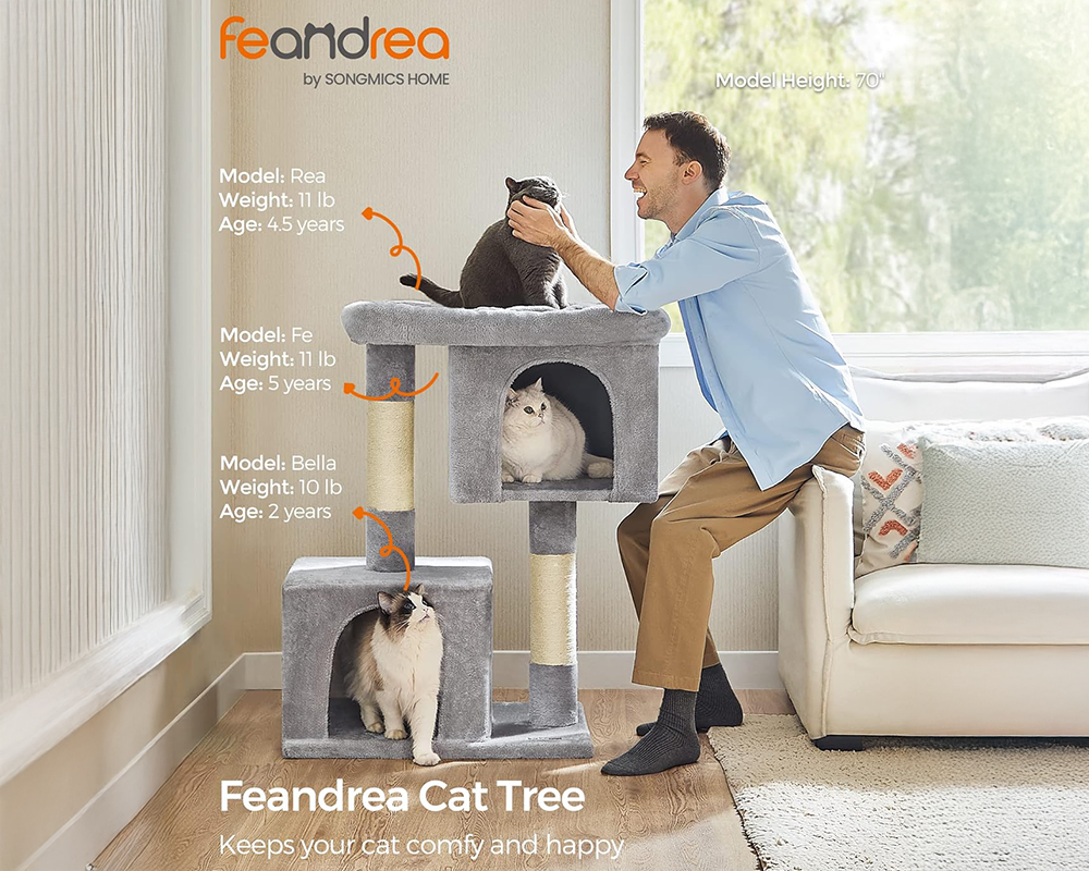Cat Tree House Scratching Post Condo