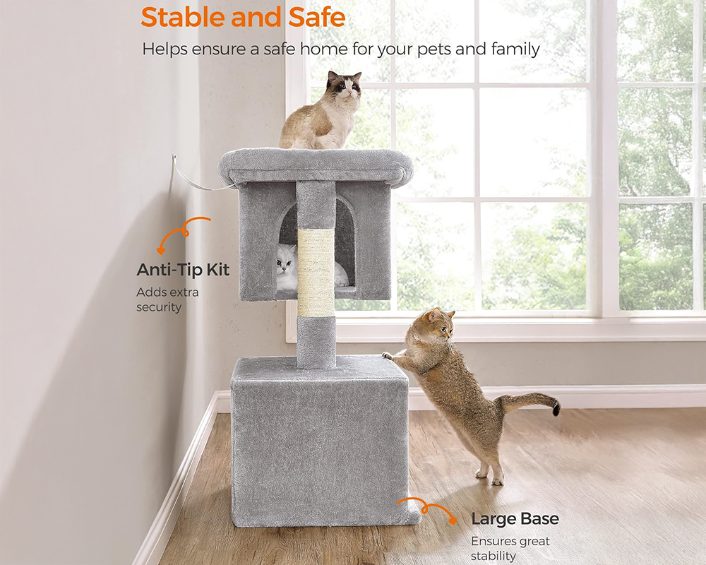 Cat Tree House Scratching Post Condo