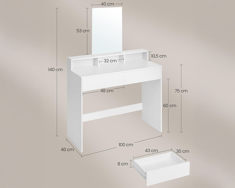 Vanity Dressing Table with Mirror