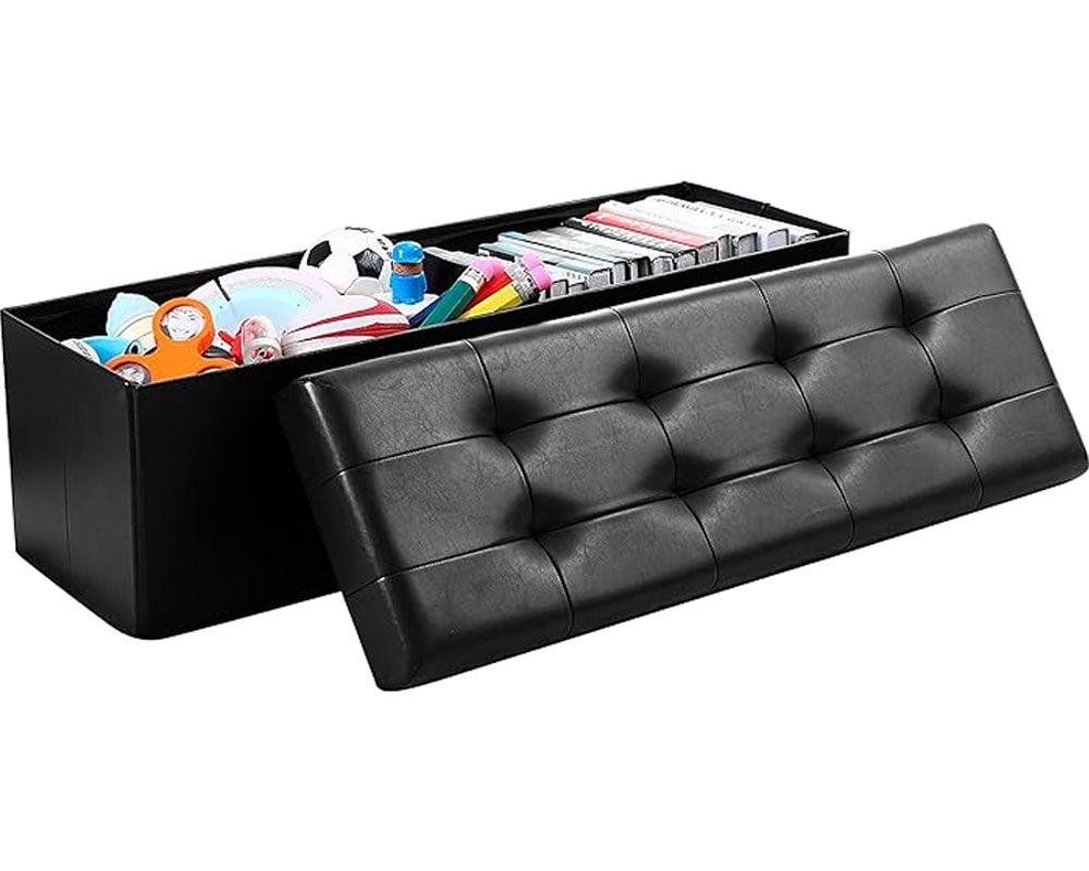 Black Ottoman with storage